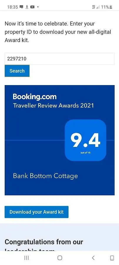 Сasa de vacaciones Bank Bottom Cottage Marsden